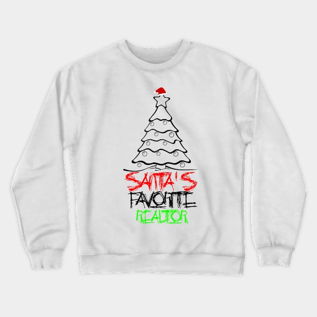 Santa's Favorite Realtor Christmas Funny Gift Crewneck Sweatshirt by issambak